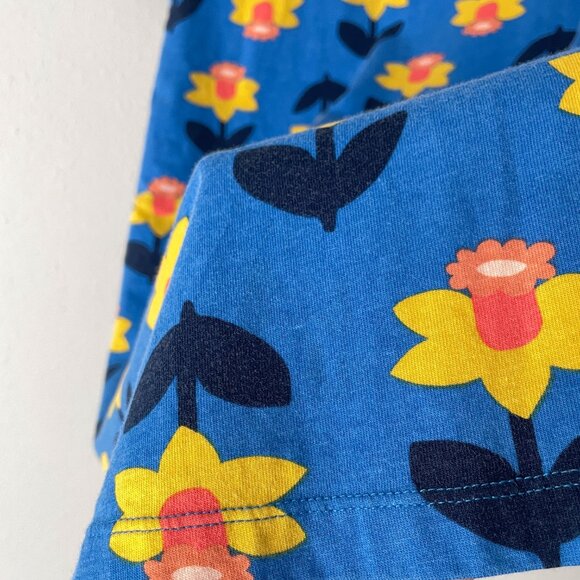 Hanna Andersson Print T-Shirt Dress Daffodil On Equator 8 (130) - Picture 5 of 10